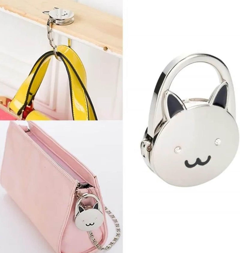 KSMD Purse Hooks for Table and Bars,Portable Purse Hanger Organizers Hooks Handbag Holder Pocketbook Holder Bag Storage for Desk Bag Hook,Foldable Folding Table Hook Hanger - Image 4